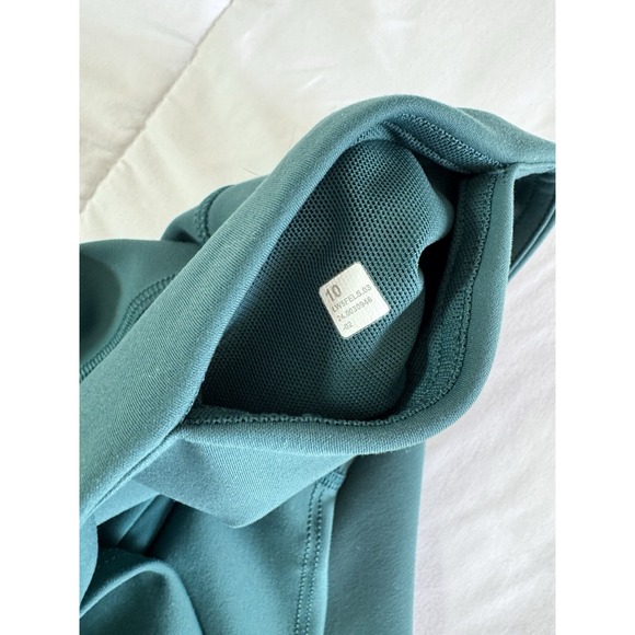 Lululemon Wunder Under Nulu HR TIGHT 25" Storm Teal Size 10 Workout Yoga EUC - Picture 7 of 11